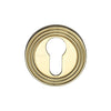 53mm Dia Reeded Euro Profile Escutcheon Concealed Fix