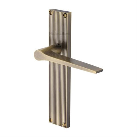 Gio Lever Handle on Reeded Backplate