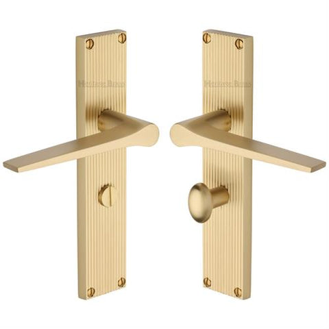 Gio Lever Handle on Reeded Backplate