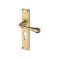 Roma Lever Handle on Reeded Backplate