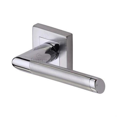 Mercury Sq Lever Handle on Square Rose