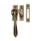 Lockable Reeded Pattern Casement Fastener With Mortice & Hook Plate