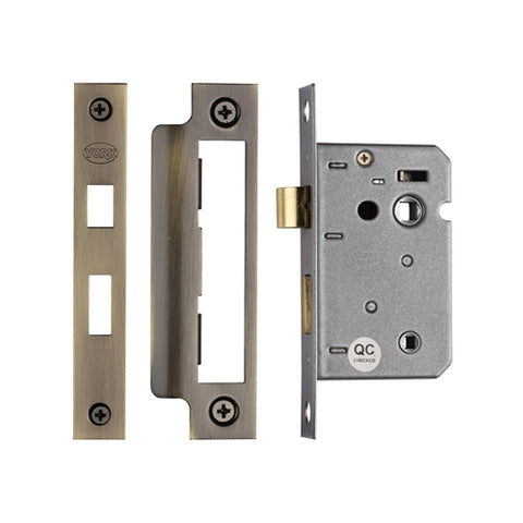 York Mortice Bathroom Lock for Lever Handles