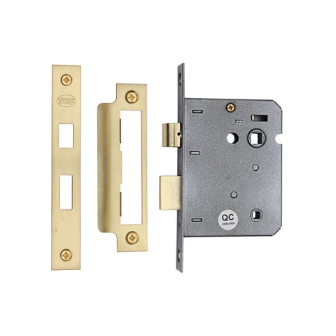 York Mortice Bathroom Lock for Lever Handles