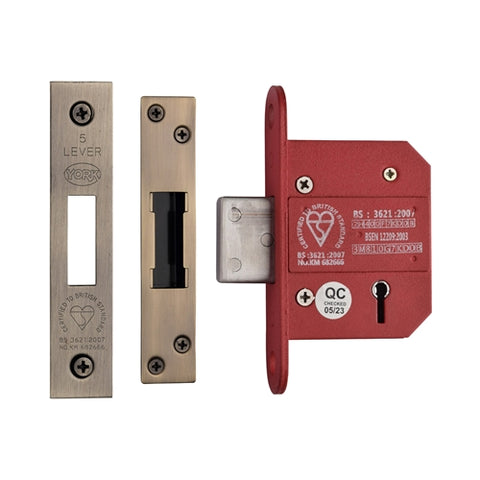 York British Standard 5 Lever Deadlock