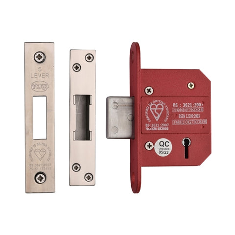 York British Standard 5 Lever Deadlock