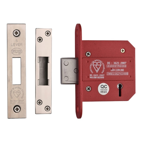 York British Standard 5 Lever Deadlock