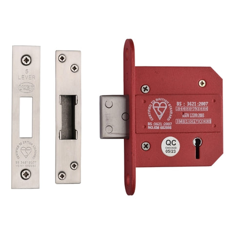 York British Standard 5 Lever Deadlock