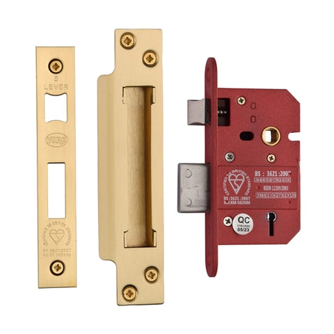 York British Standard 5 Lever Sashlock for Lever Handles