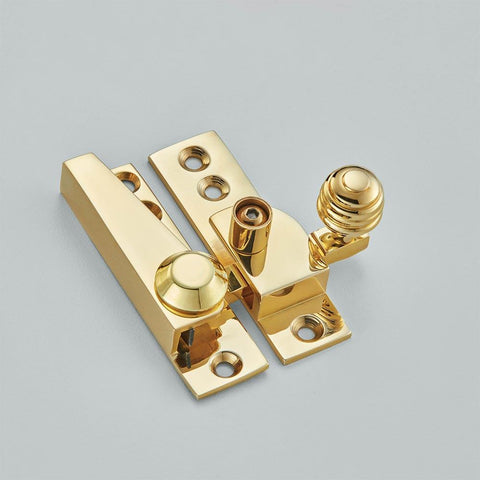 Croft Straight Arm Sash Fastener Reeded Knob