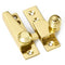 Straight Arm Sash Fastener with Reeded Ball Knob