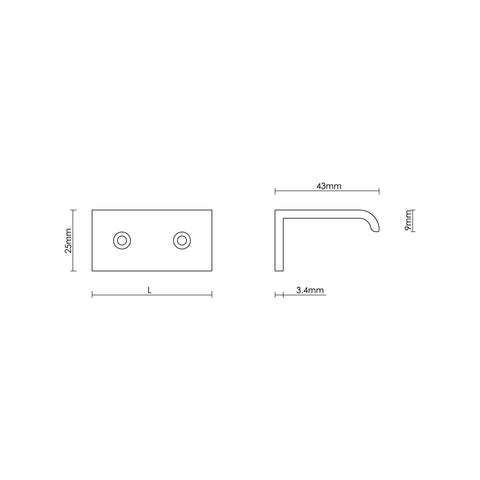 Croft Arc Cabinet Edge Pull