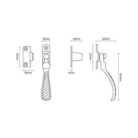 Croft Cotswold Wedge Fastener