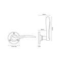 Croft Codsall Lever Handle on Face Fix Rose