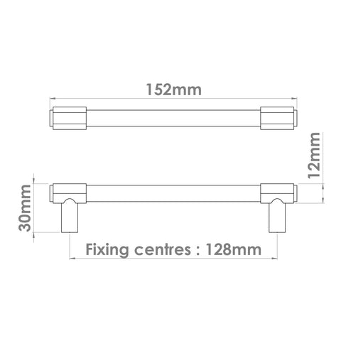 Croft Fusion Cabinet Handle - 152mm