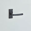 Croft Floe Lever Handle on Small Latch Plate