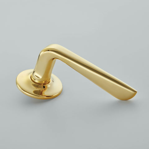 Croft Celeste Lever Handle on Covered Rose