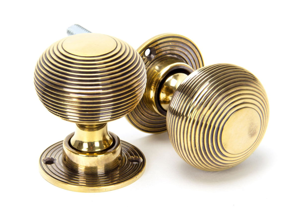 Beehive Mortice/Rim Knob Set– FulhamBrassOnline