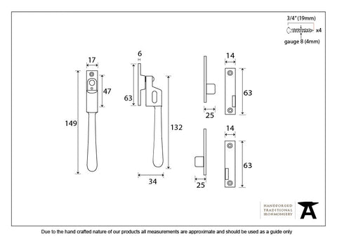 From the Anvil Newbury Casement Night Vent Fastener
