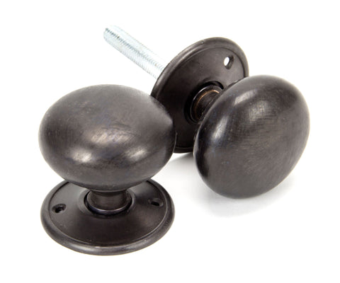 Large Mushroom Mortice/Rim Knob Set