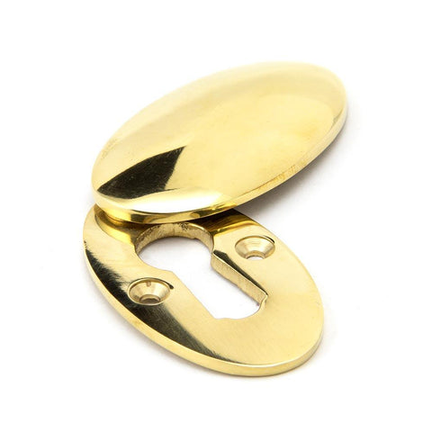 Period Oval Keyhole Escutcheon with Cover