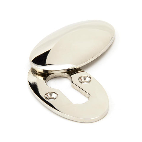 Period Oval Keyhole Escutcheon with Cover