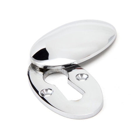 Period Oval Keyhole Escutcheon with Cover