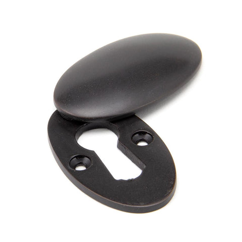 Period Oval Keyhole Escutcheon with Cover