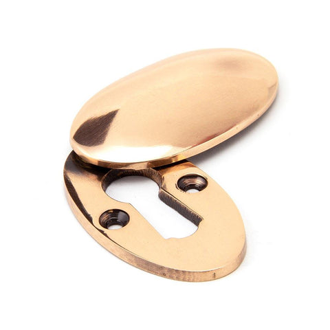 Period Oval Keyhole Escutcheon with Cover
