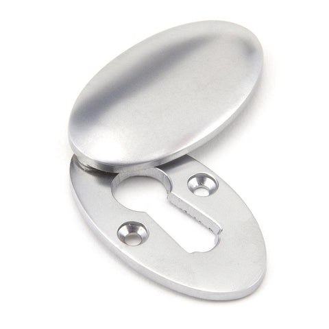 Period Oval Keyhole Escutcheon with Cover