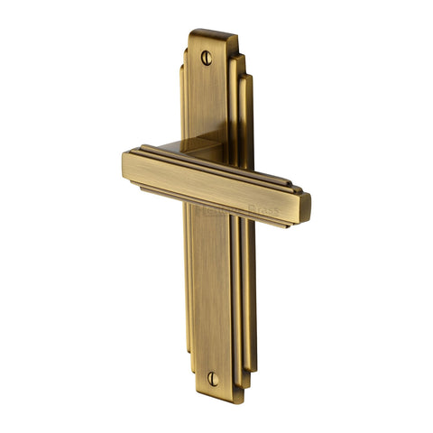 Astoria Art Deco Lever Handle on Backplate