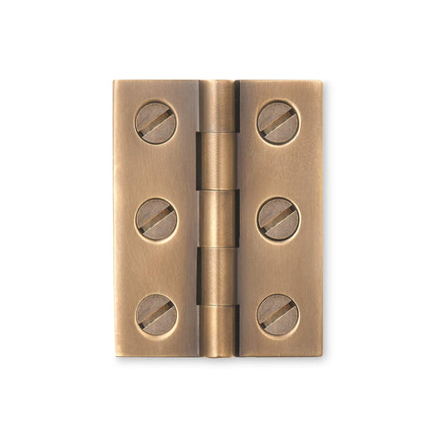 BH.02.01 Small traditional brass butt hinge suitable for doors up to 18mm thick