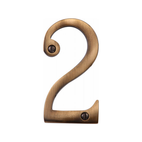 76mm Traditional Face Fix Door Numeral