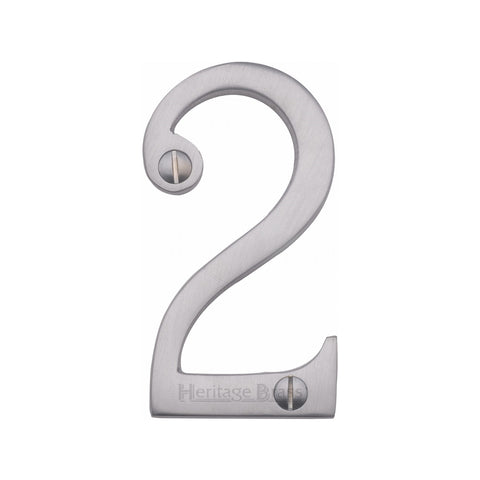 76mm Traditional Face Fix Door Numeral