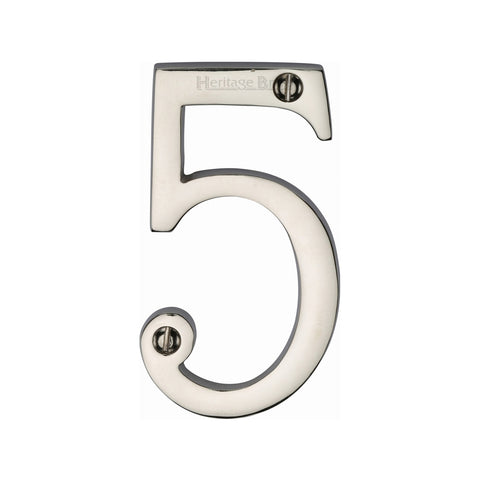 76mm Traditional Face Fix Door Numeral