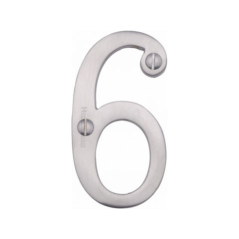 76mm Traditional Face Fix Door Numeral