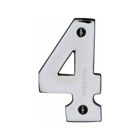 76mm Modern Face Fix Door Numeral