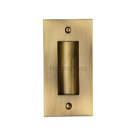 Rectangular Flush Pull Visible Fixings