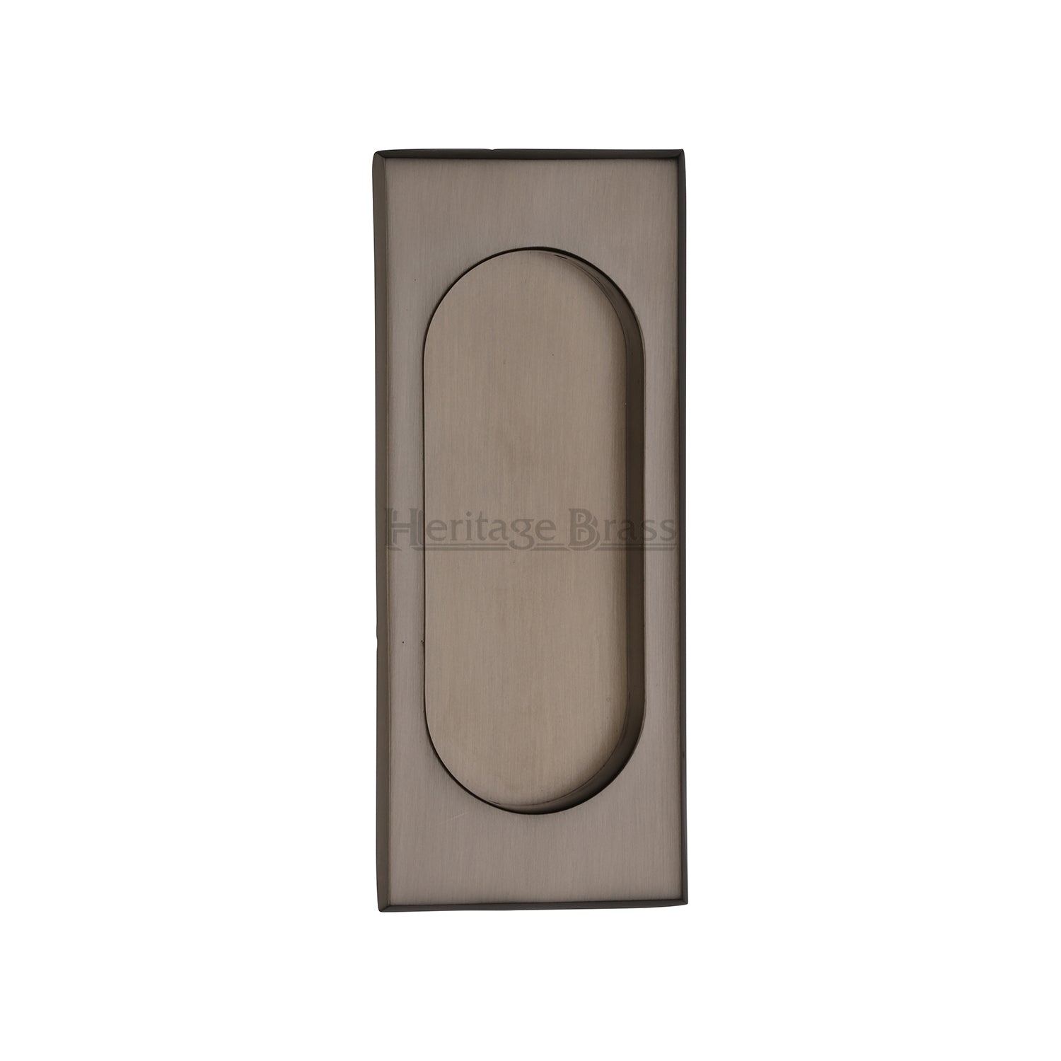 Square Stainless Steel Flush Pull Handle - Chrome, 70x70mm, Concealed Screw Fix