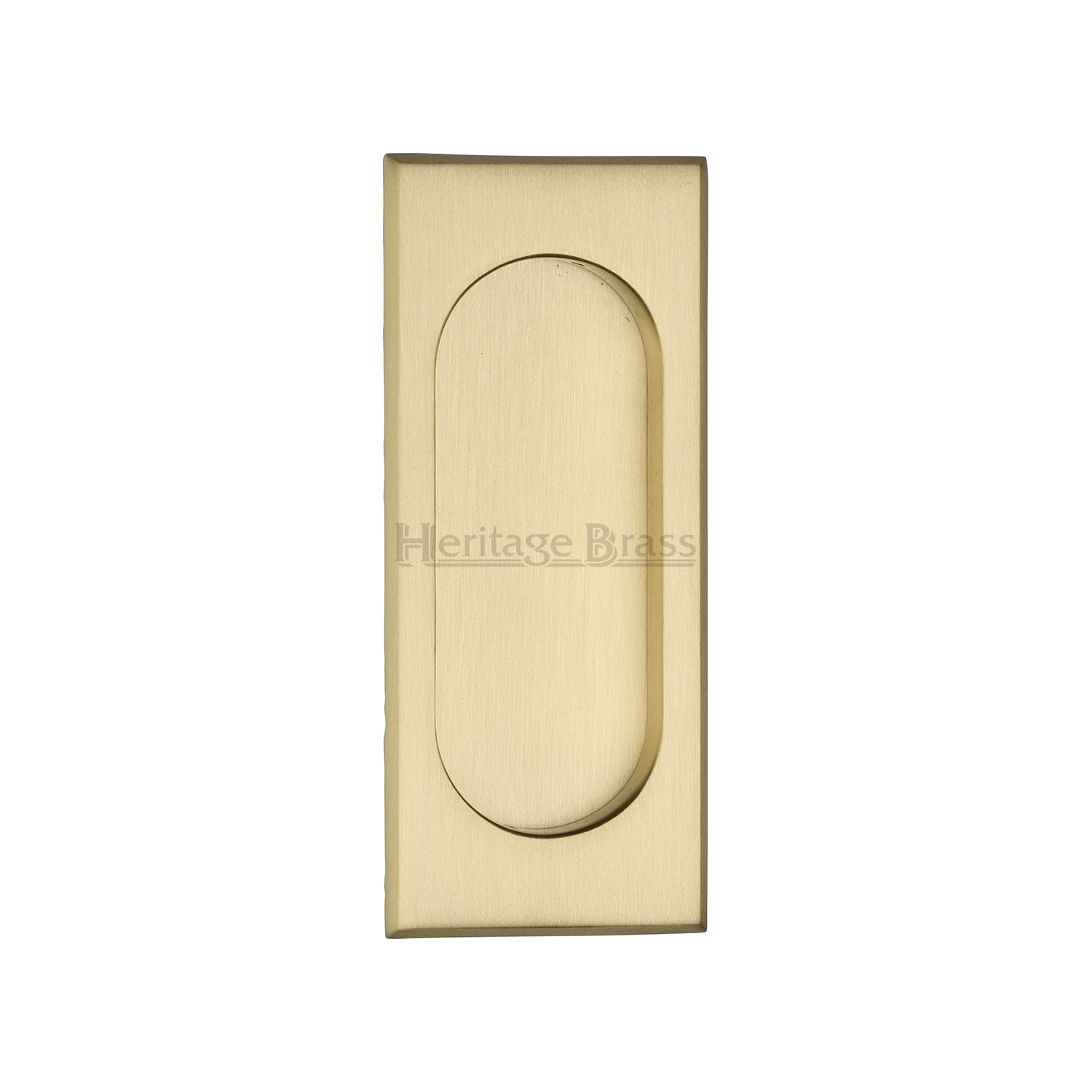 Square Stainless Steel Flush Pull Handle - Chrome, 70x70mm, Concealed Screw Fix