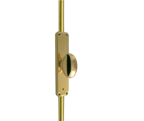Locking Espagnolette Bolt With Small Oval Knob to Suit Maximum Door Height 2400mm c/w Allen Key Lock
