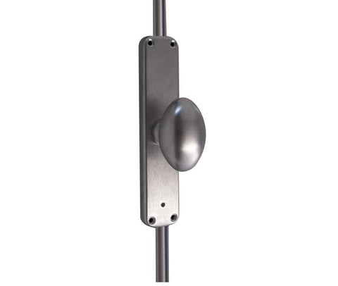 Locking Espagnolette Bolt With Small Oval Knob to Suit Maximum Door Height 2400mm c/w Allen Key Lock