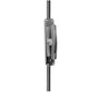Locking Espagnolette Bolt With Curved T Bar Handle to Suit Maximum Door Height 2400mm c/w Allen Key Lock