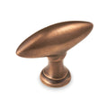 K.08.01 40mm Dutch style oval knob on 16mm dia rose suitable for doors and drawers