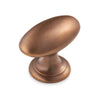 K.09.01 42mm Victorian oval knob on 25mm dia rose suitable for doors and drawers