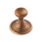 K.13.01 16mm Dia Georgian button knob on 28mm dia rose suitable for doors and drawers