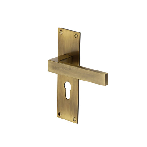 Metro Lever Handle on Low Profile Backplate