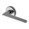 Pyramid Lever Handle on Round Rose