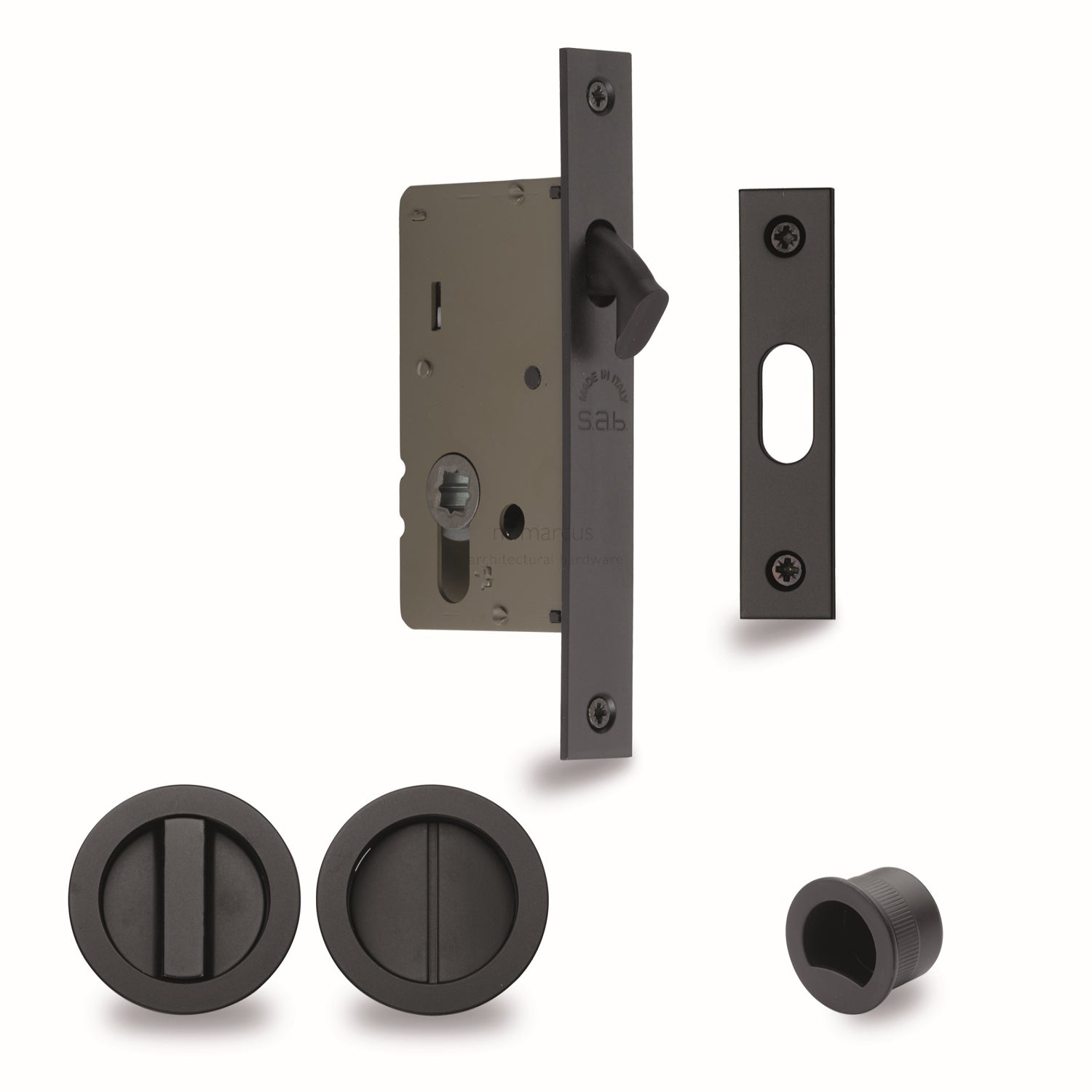 Sliding Lock with Round Privacy Turns– FulhamBrassOnline