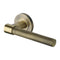 Phoenix Knurled Lever Handle on Round Rose